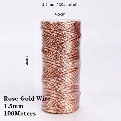 2mm 100m Macrame Cord Rope Cotton Twine Thread String Crafts Diy