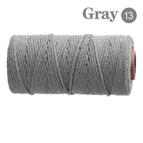 2mm 100m Macrame Cord Rope Cotton Twine Thread String Crafts Diy
