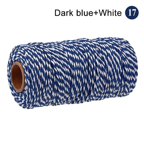 2mm 100m Macrame Cord Rope Cotton Twine Thread String Crafts Diy