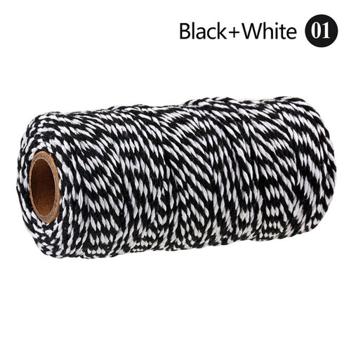 2mm 100m Macrame Cord Rope Cotton Twine Thread String Crafts Diy