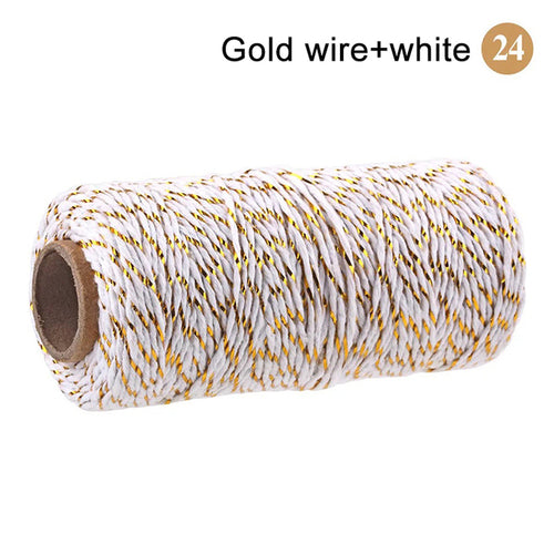 2mm 100m Macrame Cord Rope Cotton Twine Thread String Crafts Diy