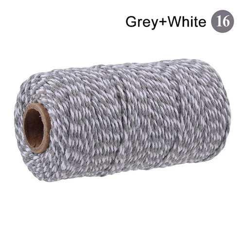 2mm 100m Macrame Cord Rope Cotton Twine Thread String Crafts Diy