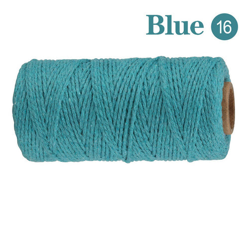 2mm 100m Macrame Cord Rope Cotton Twine Thread String Crafts Diy