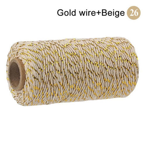 2mm 100m Macrame Cord Rope Cotton Twine Thread String Crafts Diy