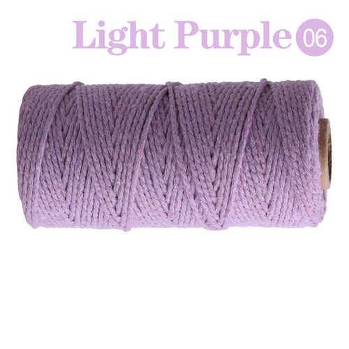 2mm 100m Macrame Cord Rope Cotton Twine Thread String Crafts Diy