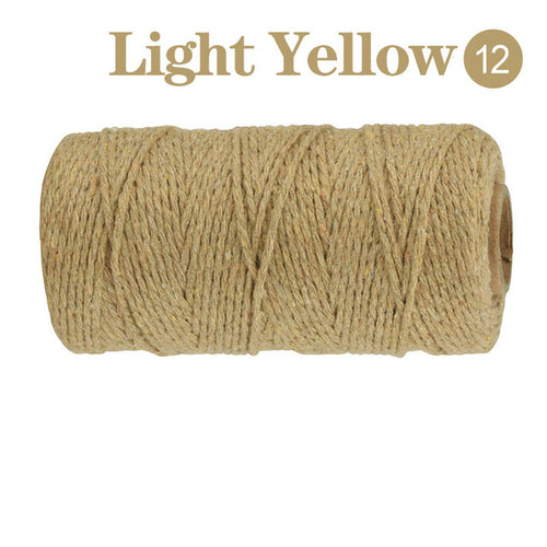2mm 100m Macrame Cord Rope Cotton Twine Thread String Crafts Diy
