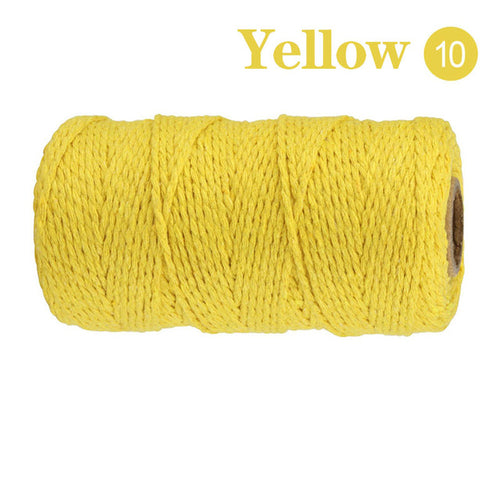 2mm 100m Macrame Cord Rope Cotton Twine Thread String Crafts Diy