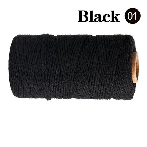 2mm 100m Macrame Cord Rope Cotton Twine Thread String Crafts Diy