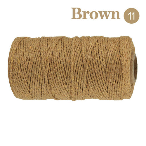2mm 100m Macrame Cord Rope Cotton Twine Thread String Crafts Diy