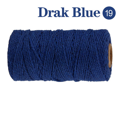 2mm 100m Macrame Cord Rope Cotton Twine Thread String Crafts Diy