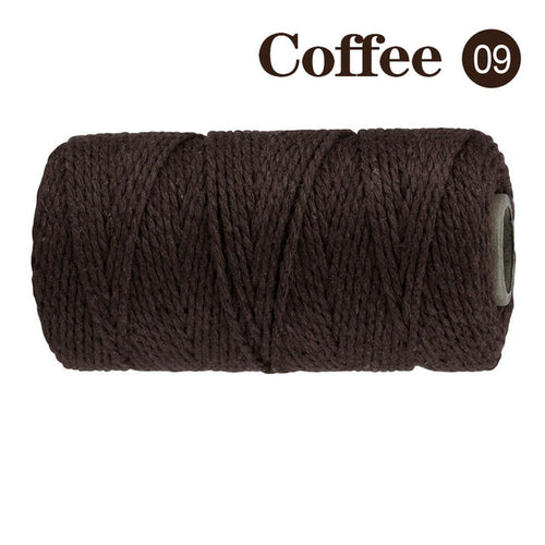 2mm 100m Macrame Cord Rope Cotton Twine Thread String Crafts Diy