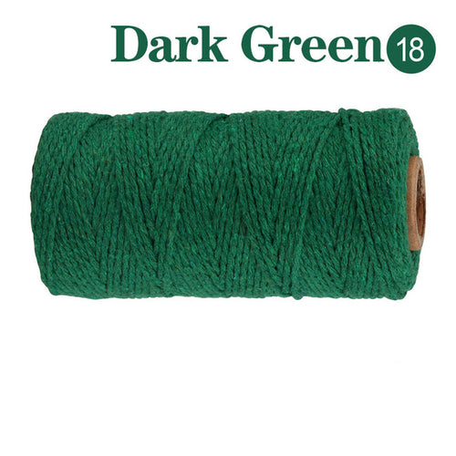 2mm 100m Macrame Cord Rope Cotton Twine Thread String Crafts Diy