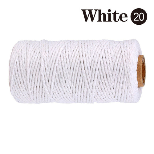 2mm 100m Macrame Cord Rope Cotton Twine Thread String Crafts Diy