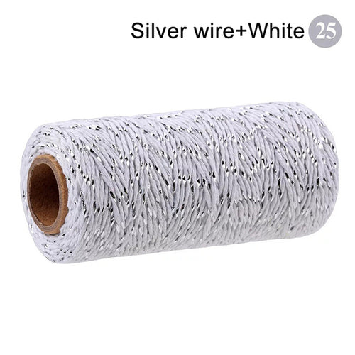 2mm 100m Macrame Cord Rope Cotton Twine Thread String Crafts Diy