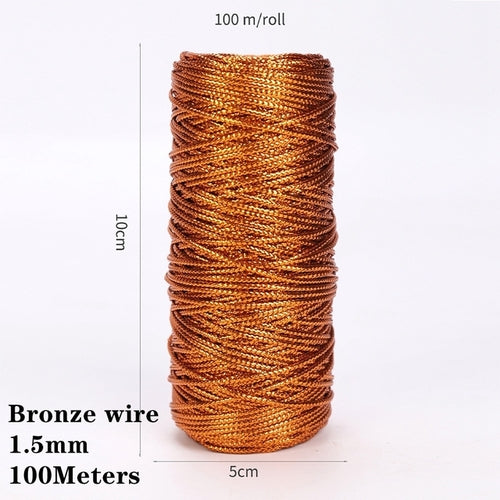 2mm 100m Macrame Cord Rope Cotton Twine Thread String Crafts Diy