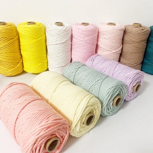 2mm 100m Macrame Cord Rope Cotton Twine Thread String Crafts Diy