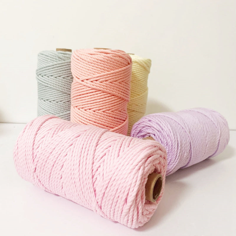 2mm 100m Macrame Cord Rope Cotton Twine Thread String Crafts Diy