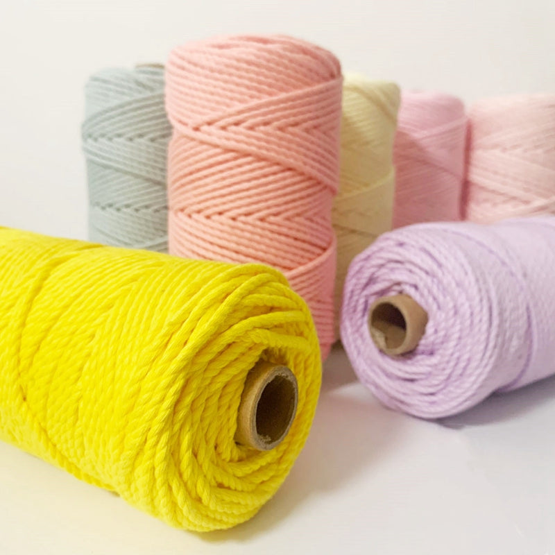 2mm 100m Macrame Cord Rope Cotton Twine Thread String Crafts Diy