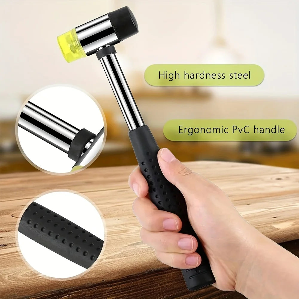 Double-Sided Rubber Mallet – Soft Plastic Hammer for Jewelry, Leather