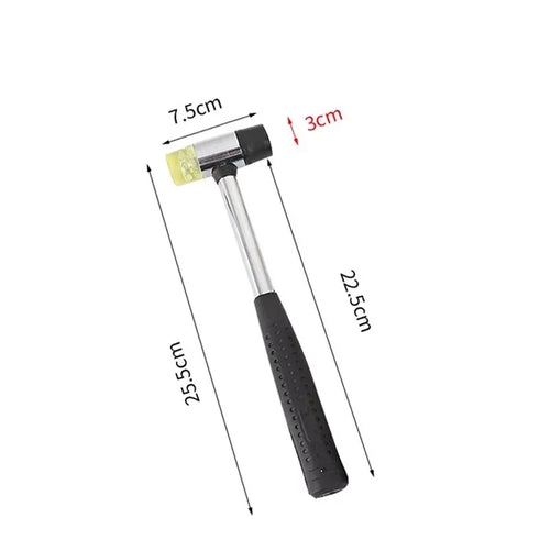 Double-Sided Rubber Mallet – Soft Plastic Hammer for Jewelry, Leather