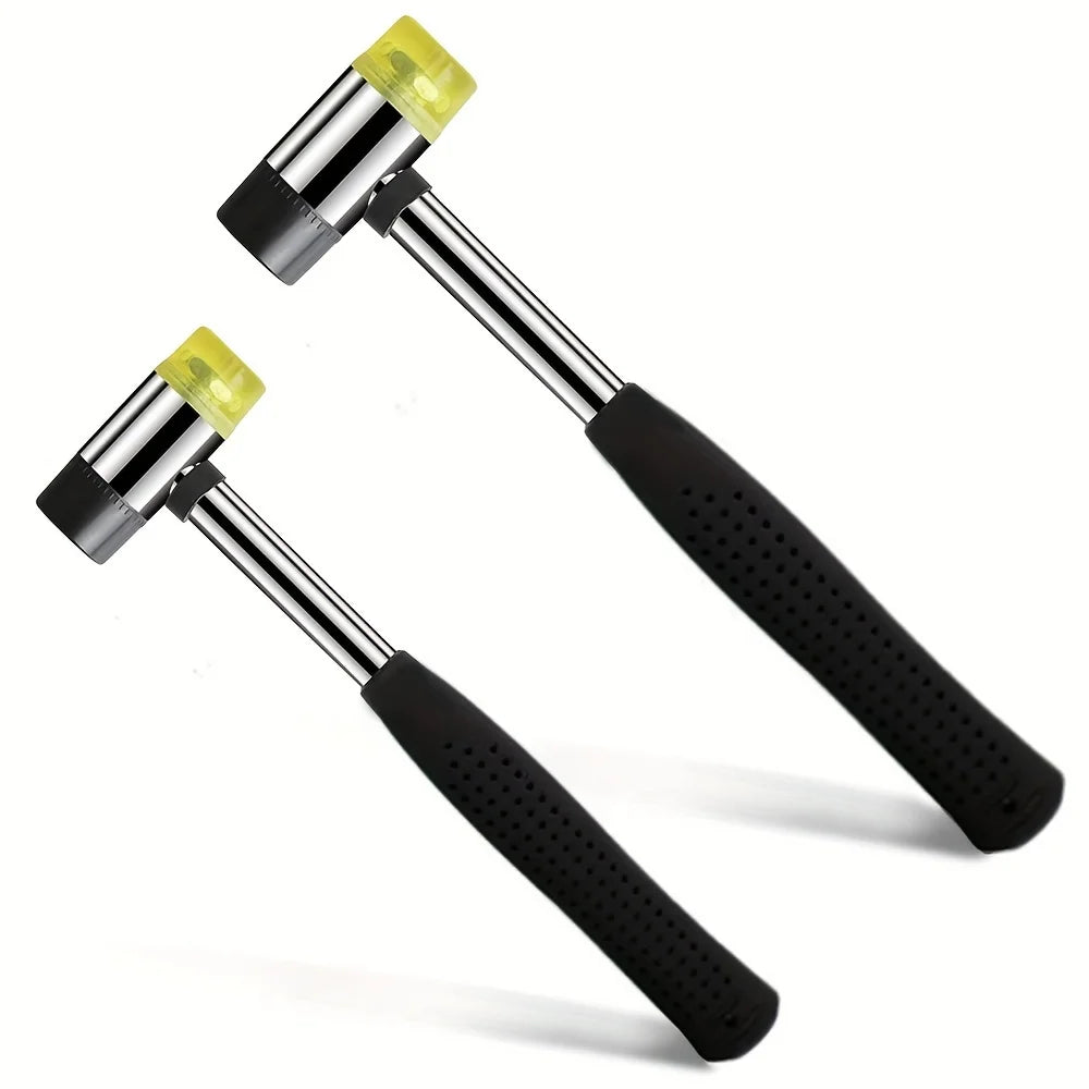 Double-Sided Rubber Mallet – Soft Plastic Hammer for Jewelry, Leather