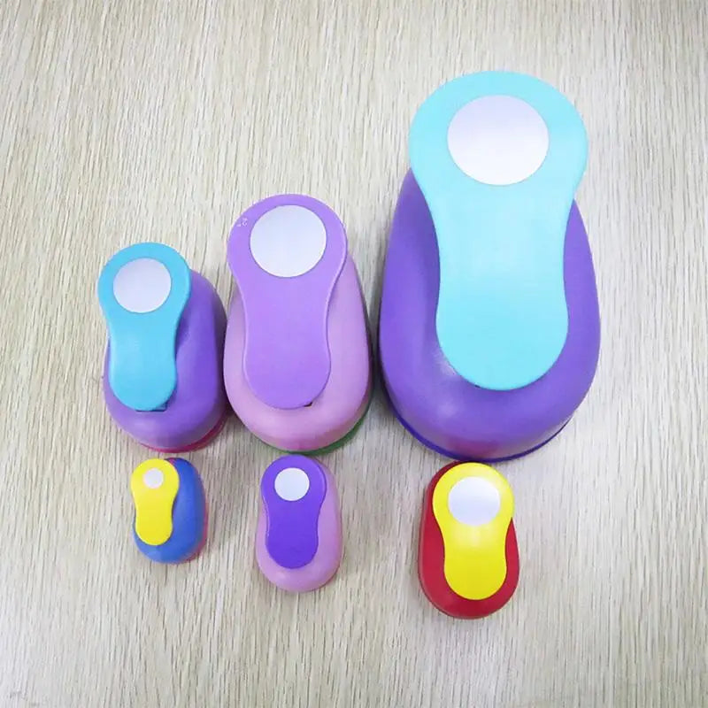 1PCS(5cm,3.8cm,2.5cm) Round shape craft punch set children manual DIY