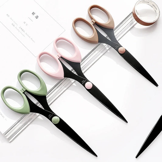 Morandi Color Scissor Stainless Steel Blade Safe Design Cutter for