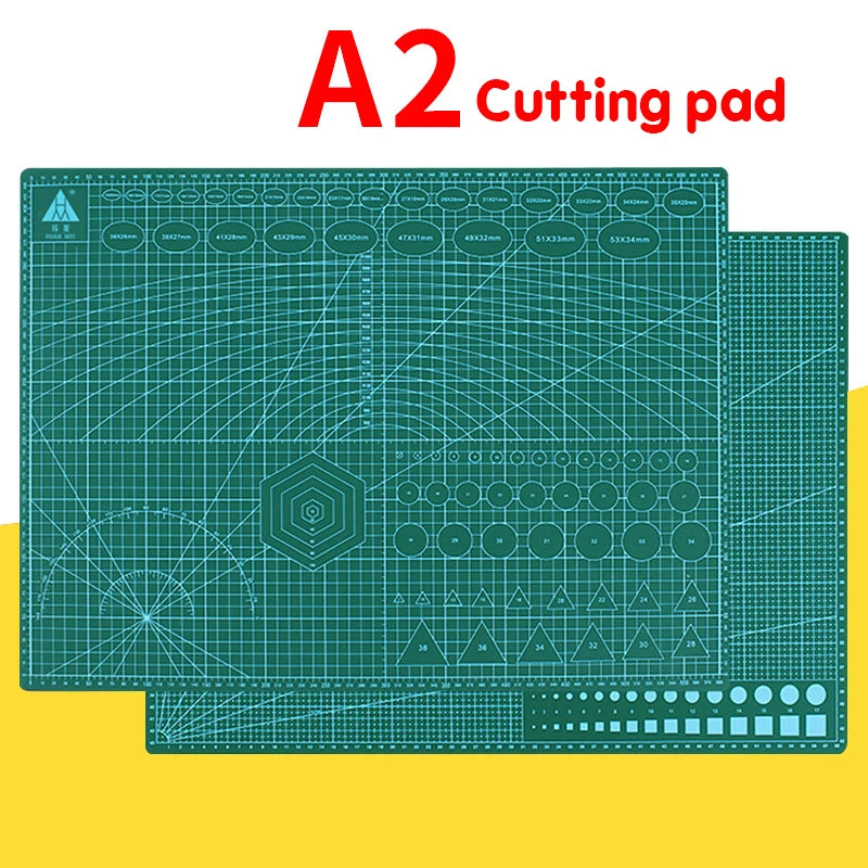 A2 Cutting Board Grid Line Self-healing Cutting Board Craft Card