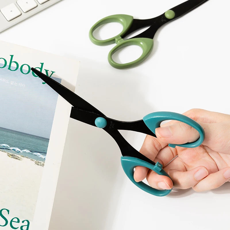 Morandi Color Scissor Stainless Steel Blade Safe Design Cutter for