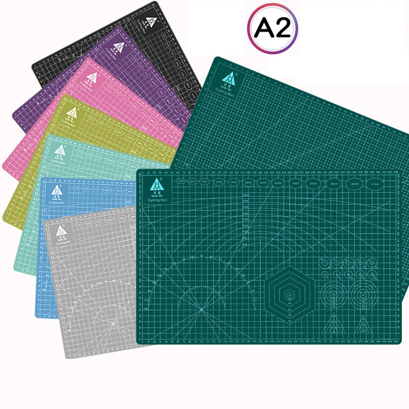 A2 Cutting Board Grid Line Self-healing Cutting Board Craft Card