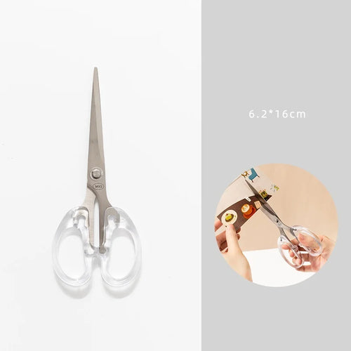 Morandi Color Scissor Stainless Steel Blade Safe Design Cutter for