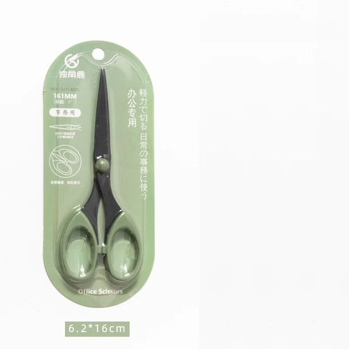 Morandi Color Scissor Stainless Steel Blade Safe Design Cutter for
