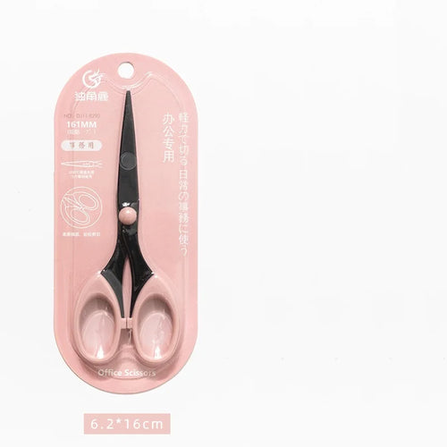 Morandi Color Scissor Stainless Steel Blade Safe Design Cutter for