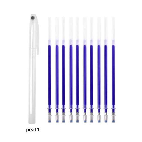 10Pcs/Set Heat Erasable Magic Marker Pen Temperature Disappearing