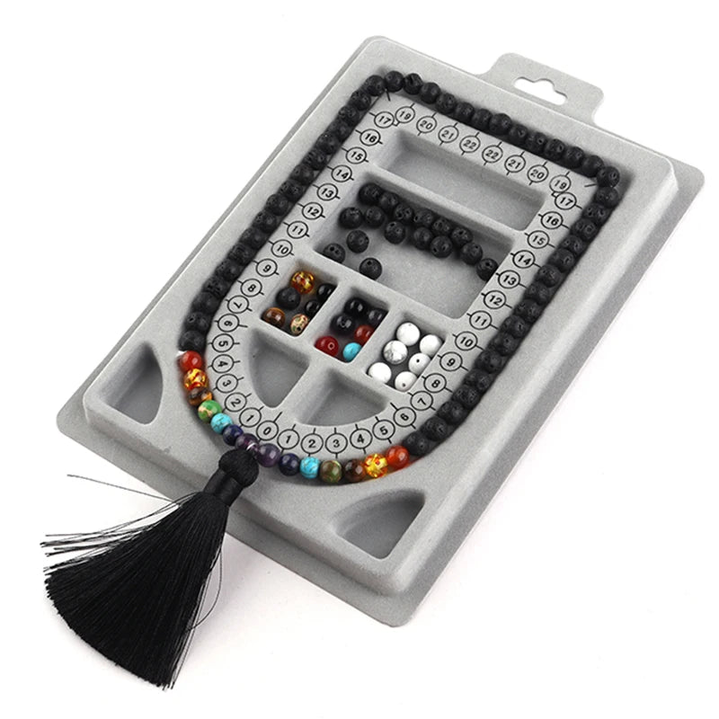 13 Styles Flockeda Bead Board For Bracelet Necklace Tray Beading