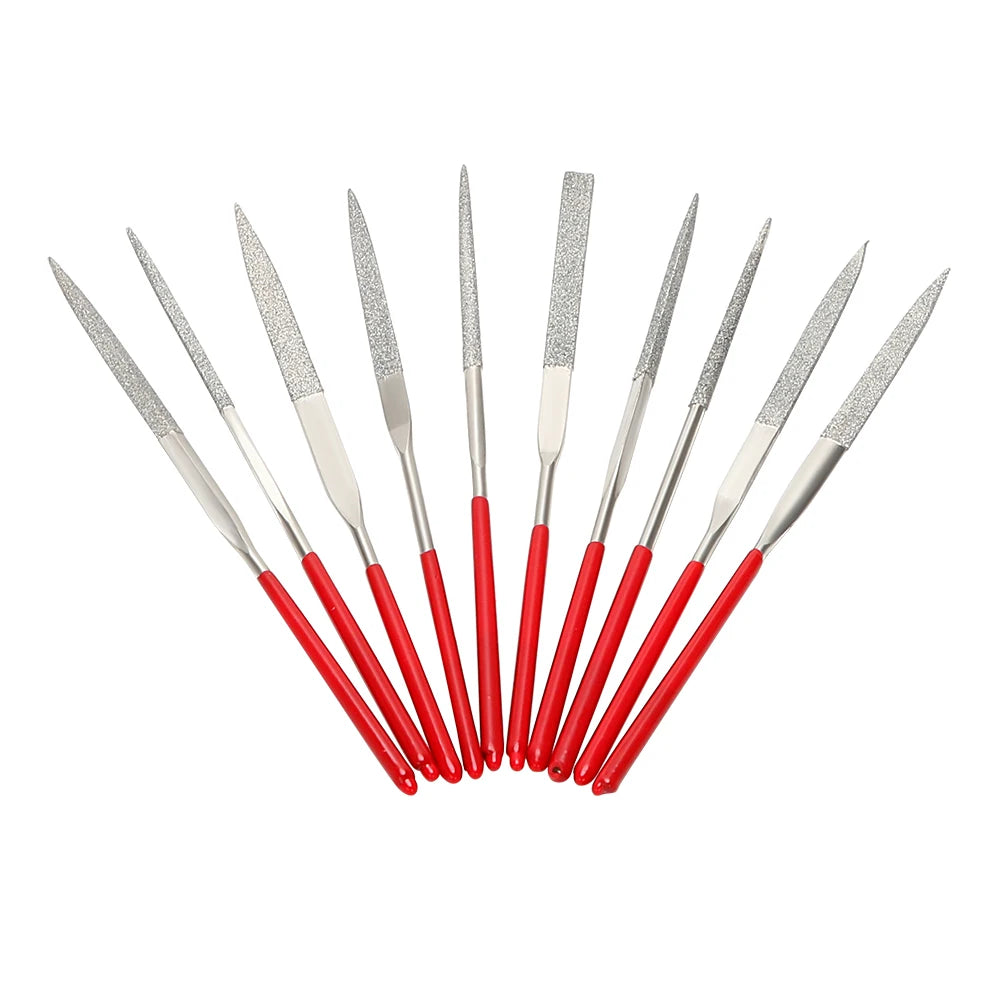 NICEYARD 140mm 10PCS Diamond Mini Needle File Set Hand Tools for