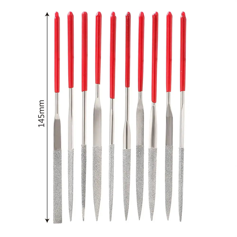 NICEYARD 140mm 10PCS Diamond Mini Needle File Set Hand Tools for
