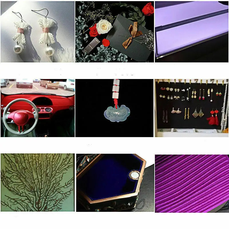 20/40 x 145cm Self-adhesive Velvet Flock Liner Jewelry Contact Paper