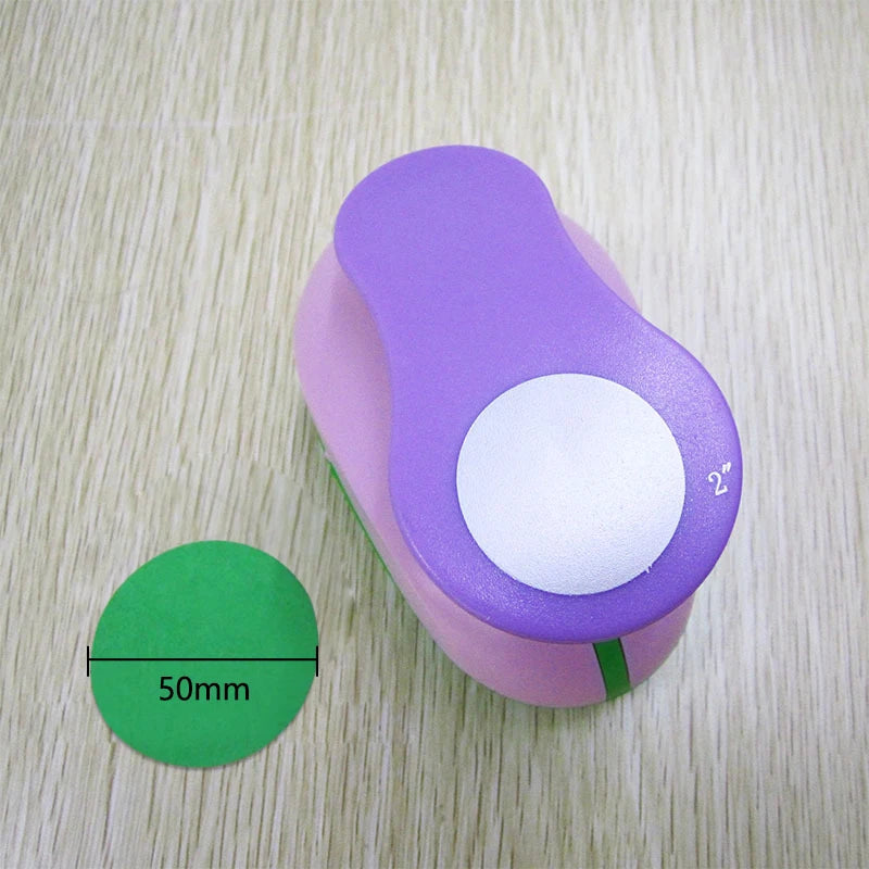 1PCS(5cm,3.8cm,2.5cm) Round shape craft punch set children manual DIY