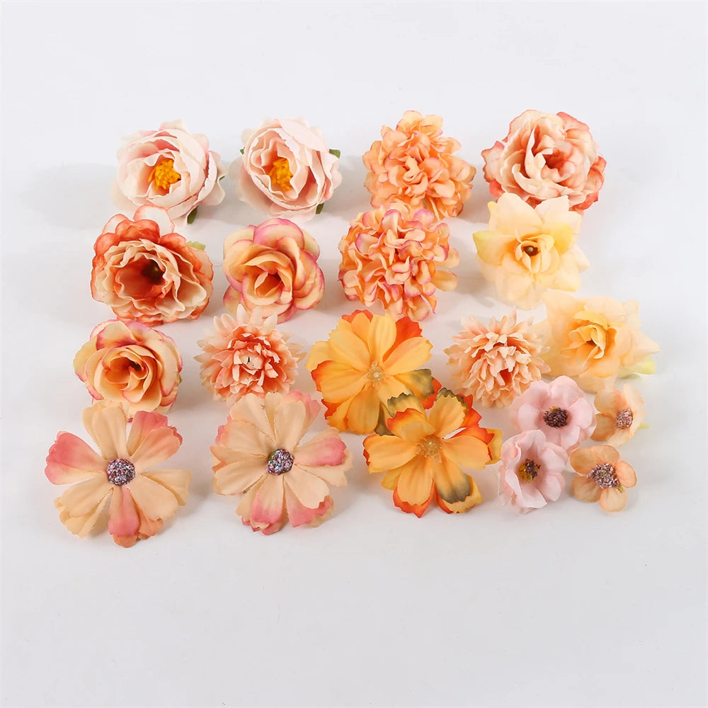 1Bag Artificial Flower Head For Home Decor Wedding Flowers Wall