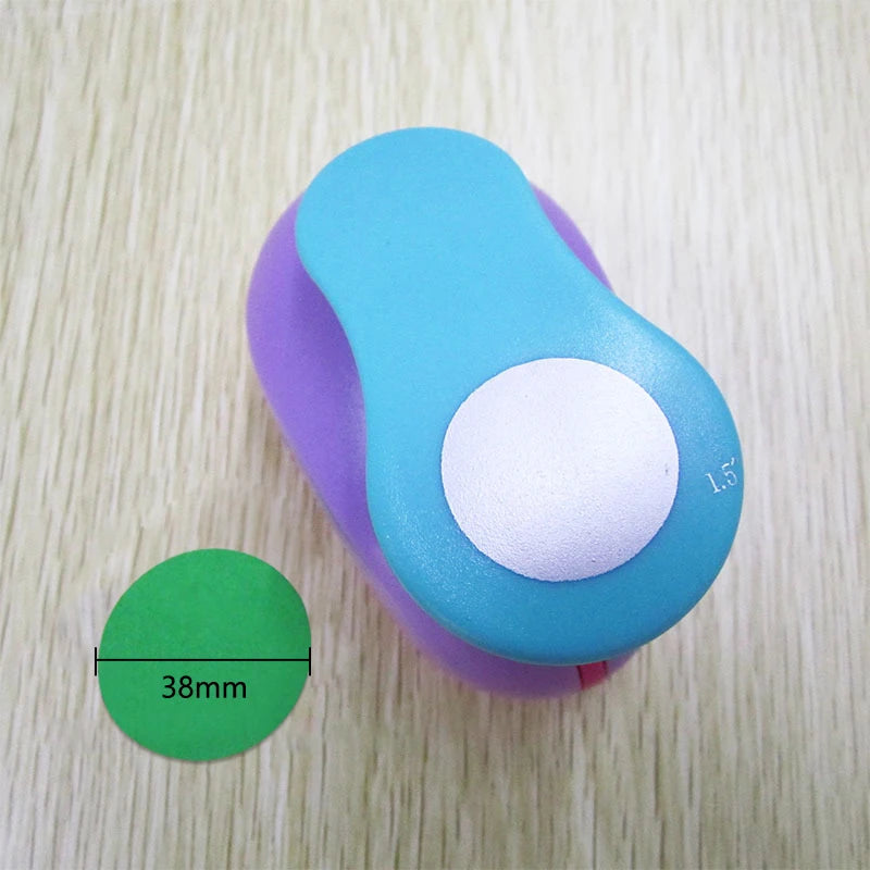 1PCS(5cm,3.8cm,2.5cm) Round shape craft punch set children manual DIY