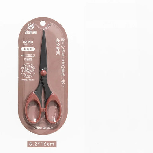 Morandi Color Scissor Stainless Steel Blade Safe Design Cutter for
