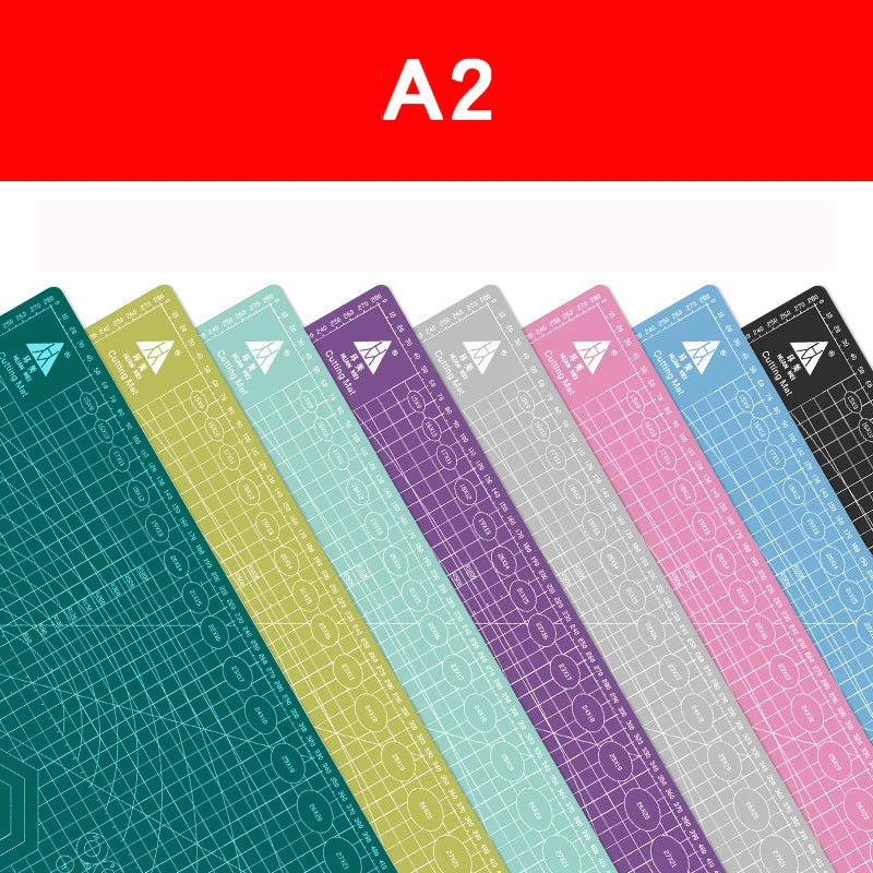 A2 Cutting Board Grid Line Self-healing Cutting Board Craft Card