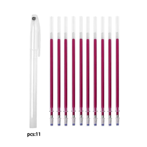 10Pcs/Set Heat Erasable Magic Marker Pen Temperature Disappearing