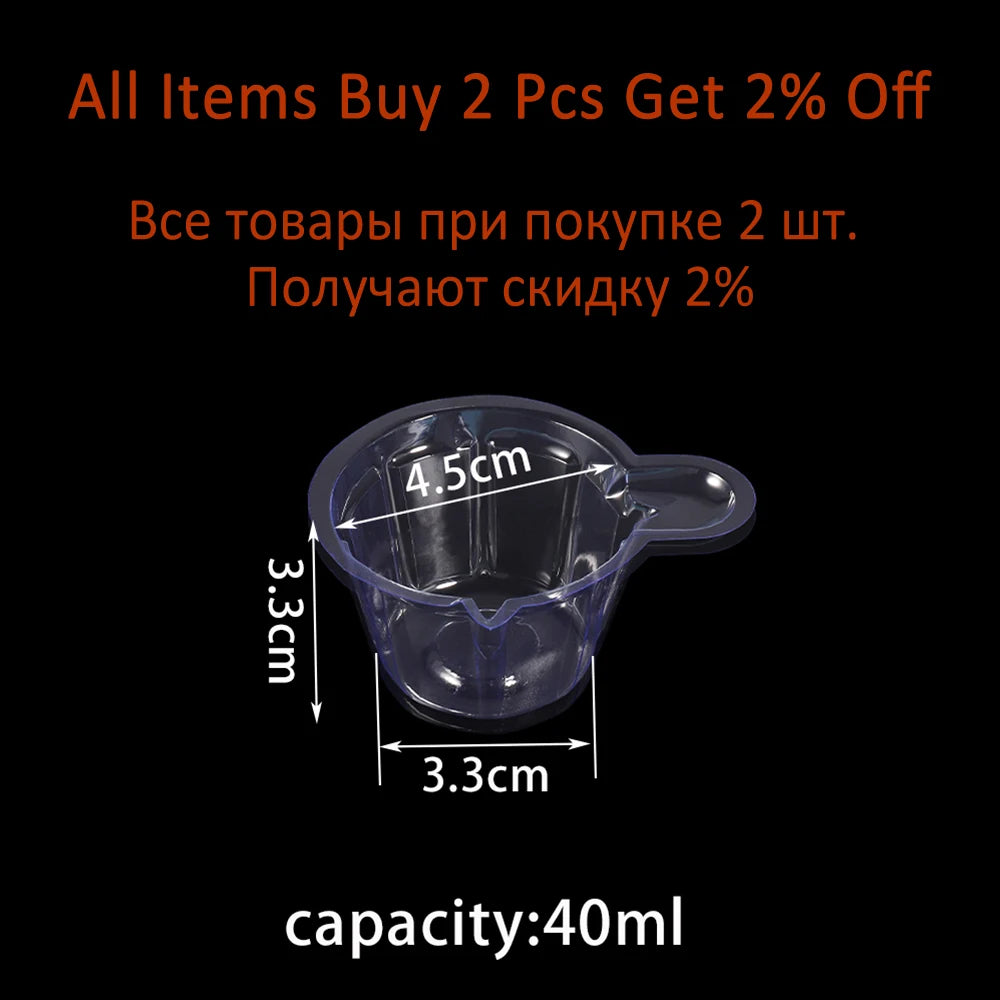 50-150Pcs 40ML Plastic Disposable Cups Dispenser Silicone Resin Mold
