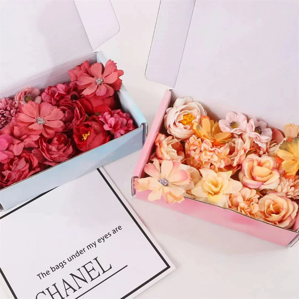 1Bag Artificial Flower Head For Home Decor Wedding Flowers Wall