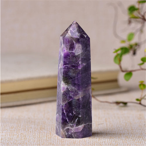 Natural Crystal Stones And Minerals Point Energy Column Obelisk Hand