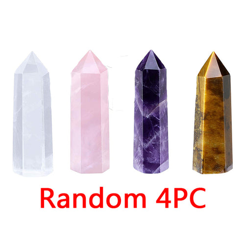 Natural Crystal Stones And Minerals Point Energy Column Obelisk Hand