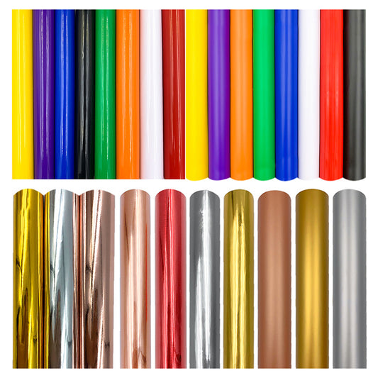 Permanent Adhesive Vinyl Matte Metal Colors Vinyl Sheets For Cricut