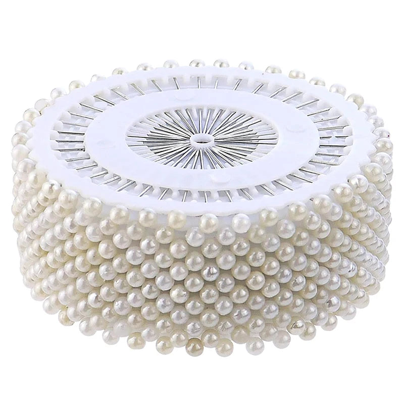 480Pcs Sewing Pins Straight Pins Head Pins White Colorful Round Pearl